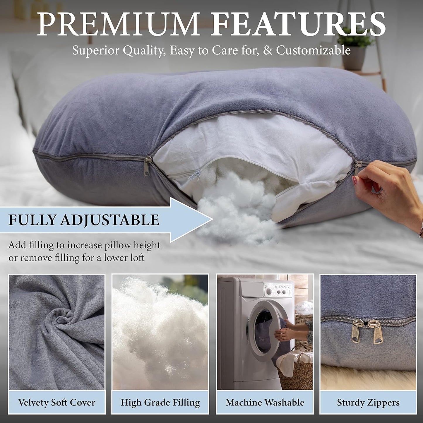 Leomera U-Shape Pregnancy Pillow