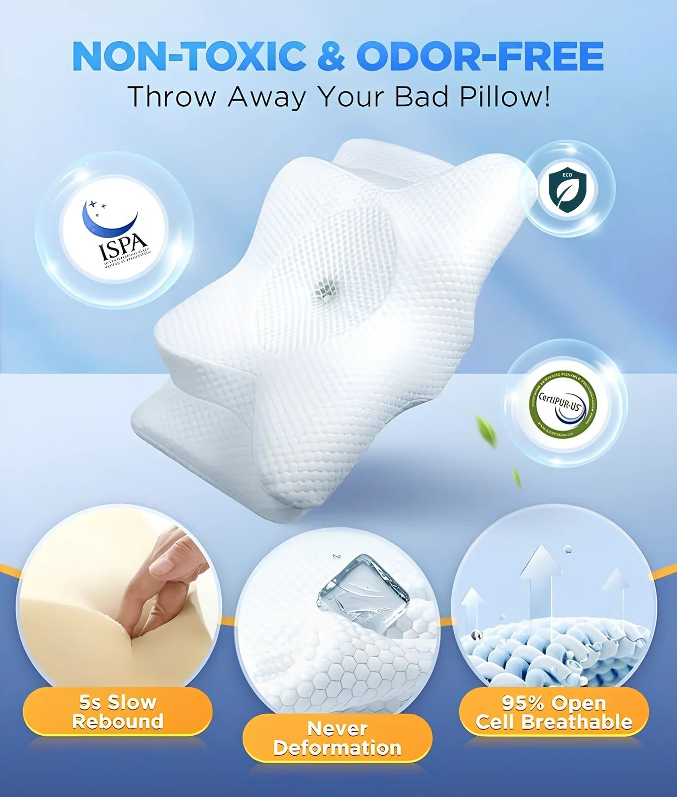 Leomera Memory Foam Neck Pillow