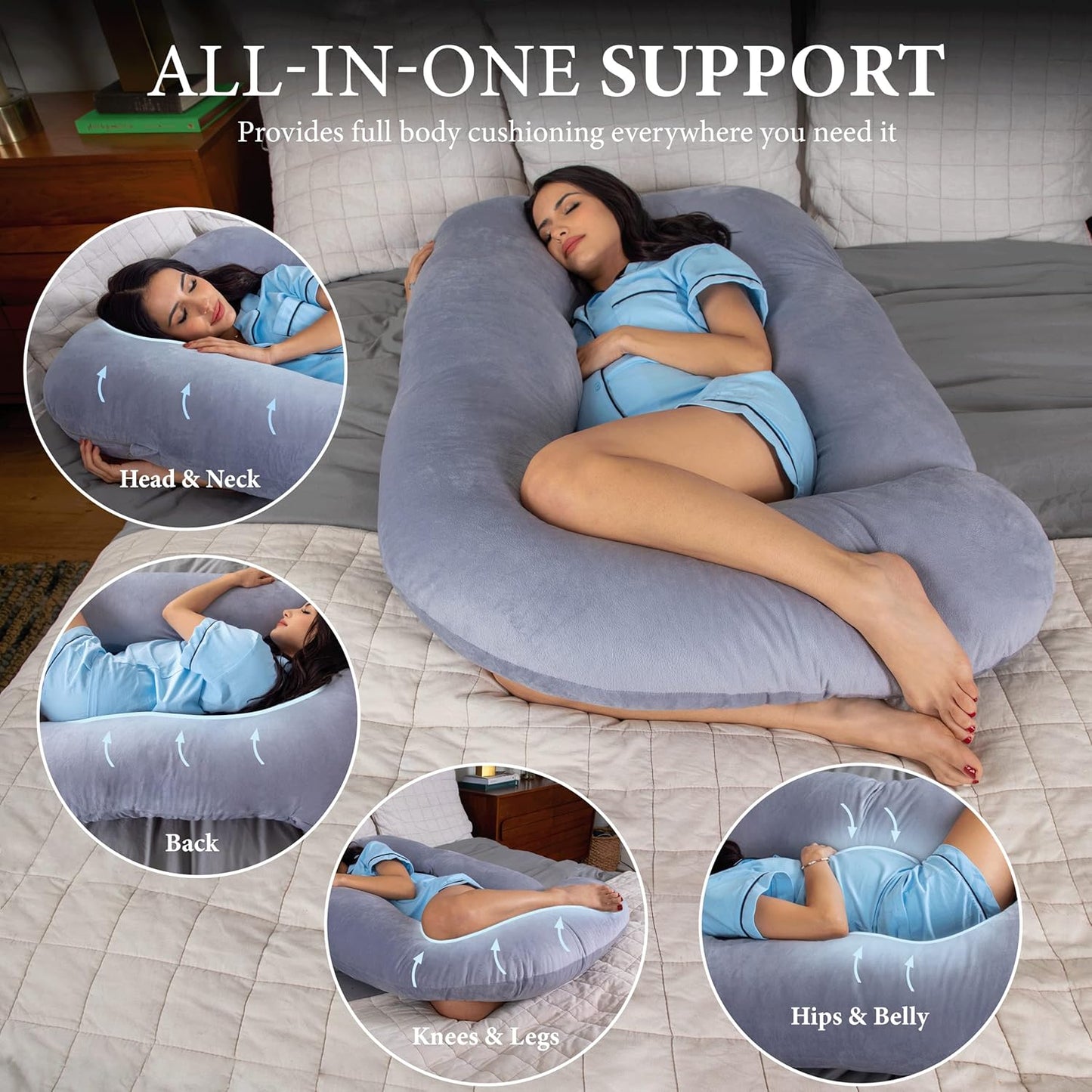 Leomera U-Shape Pregnancy Pillow