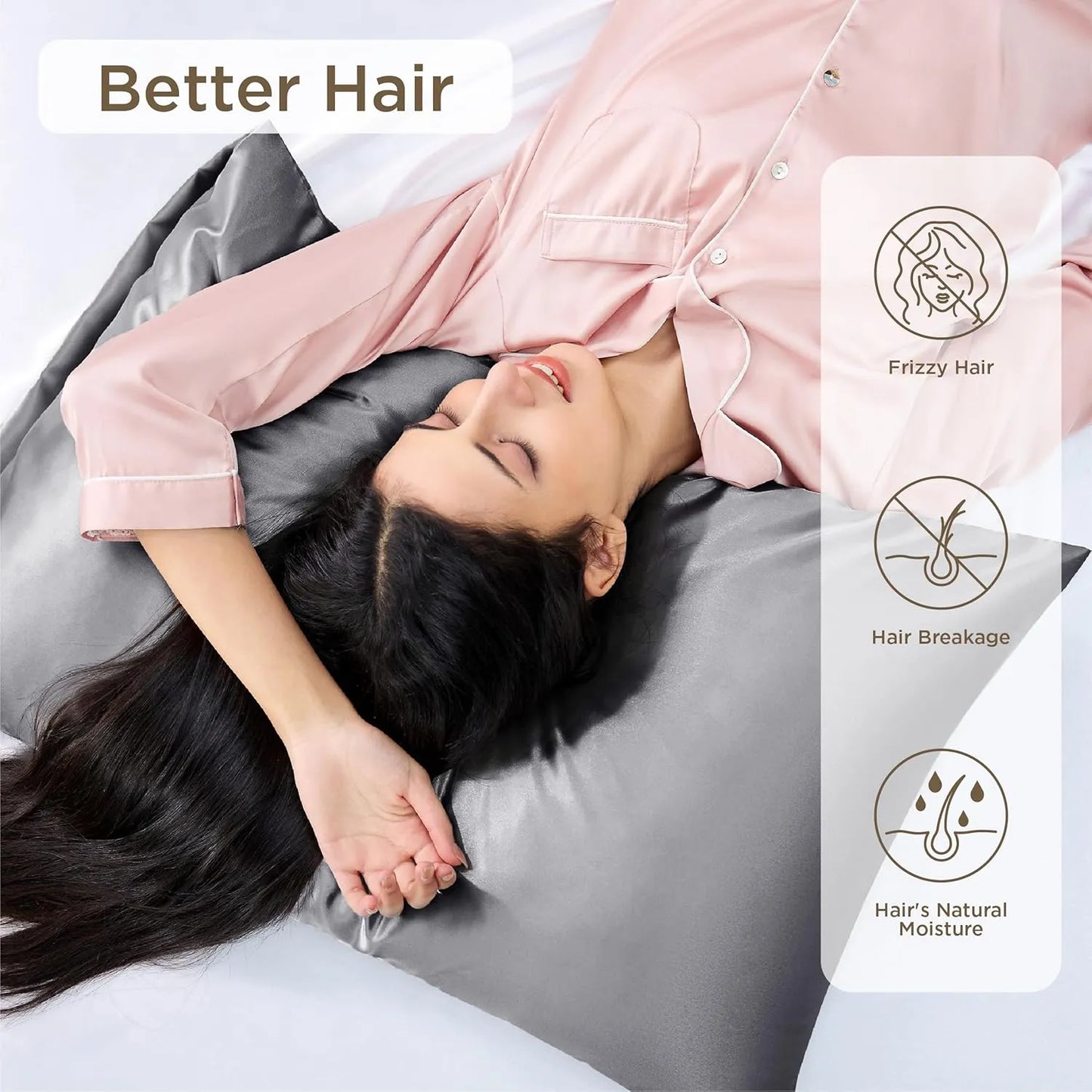 Silk Pillow Case (2 Pack)