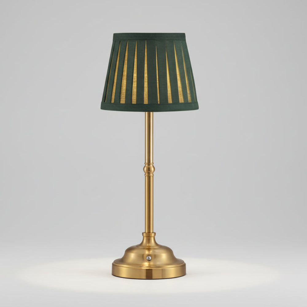 Table Lamp Cordless Rechargeable Brass LED Touch Dimmable