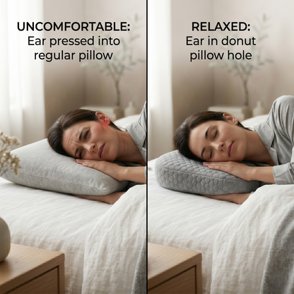 Ear Piercing Pillow for Side Sleepers