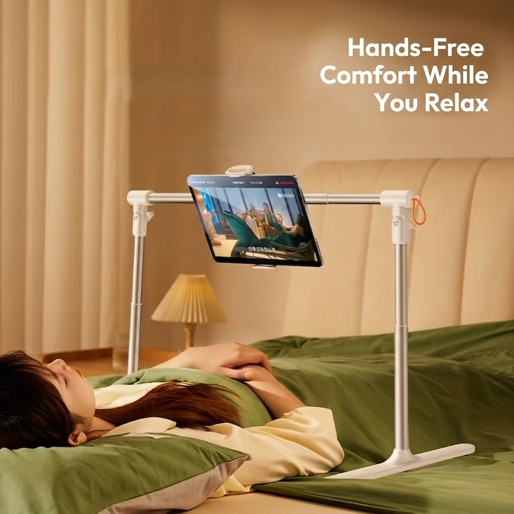 Adjustable Bed Tablet Stand – Hands-Free Holder for Comfortable Viewing & Reading