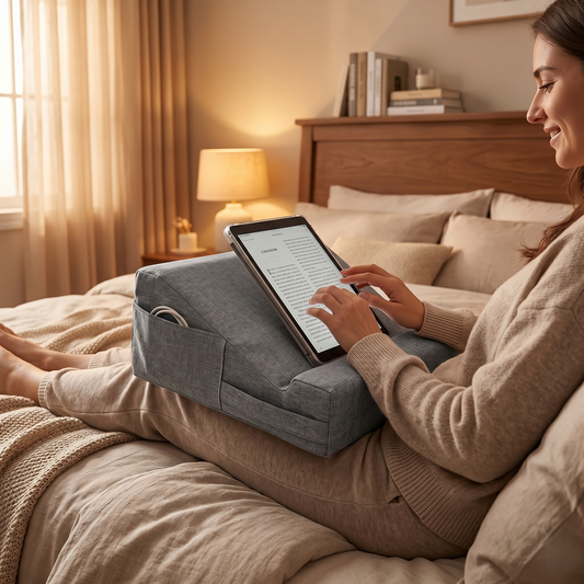 Adjustable Bed Support Pillow for Reading & Relaxing – Back Rest Pillow for Watching TV in Bed