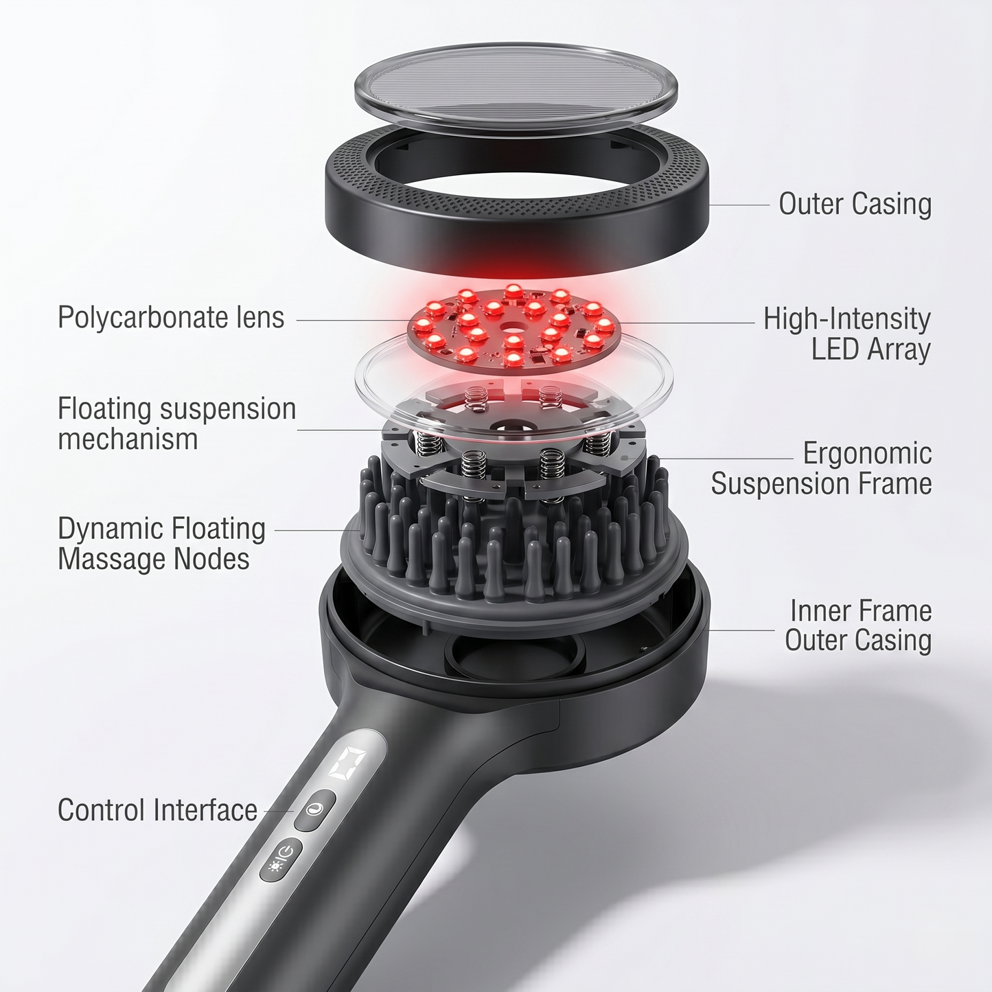 Heated Scalp Massage Oil Applicator Brush