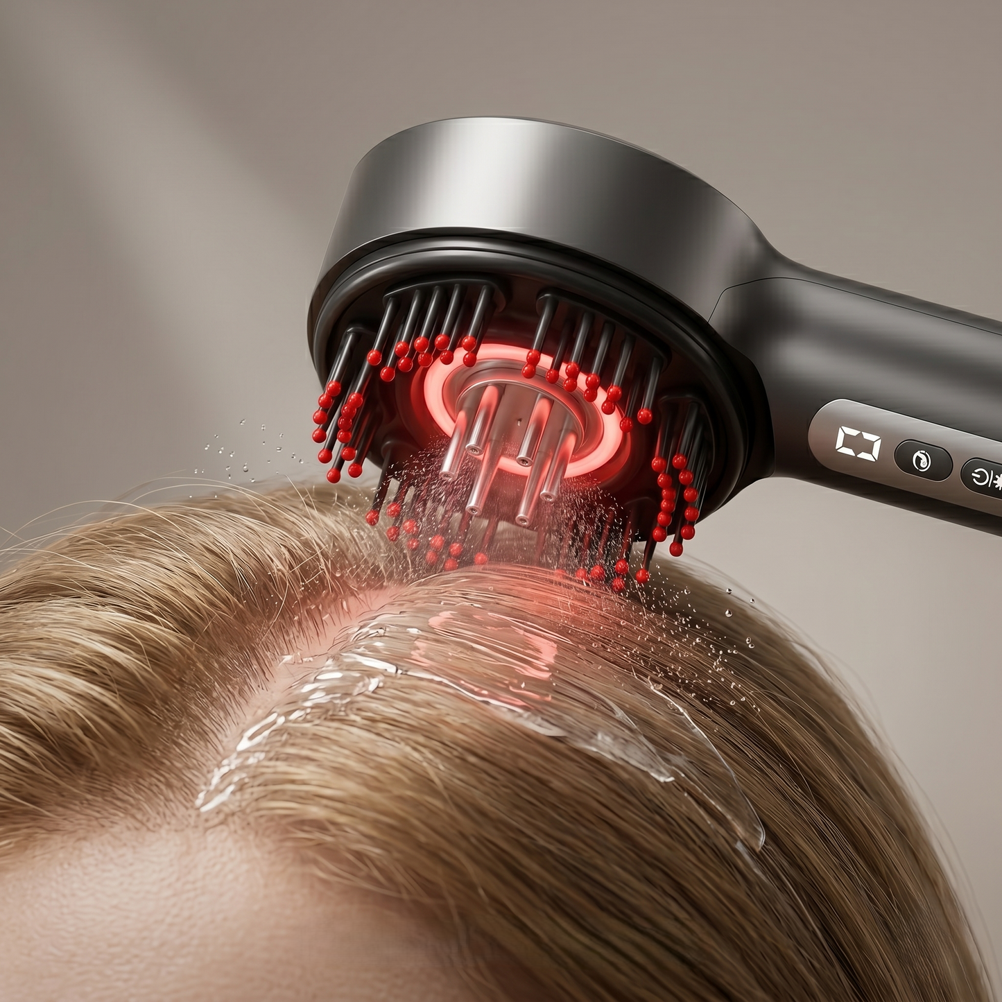 Heated Scalp Massage Oil Applicator Brush