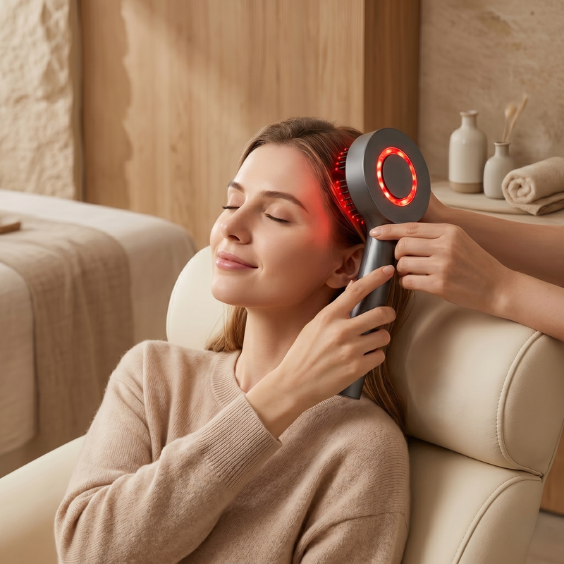 Heated Scalp Massage Oil Applicator Brush