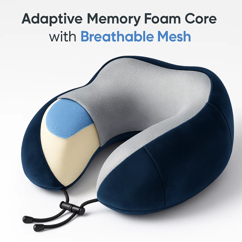 Memory Foam Travel Pillow