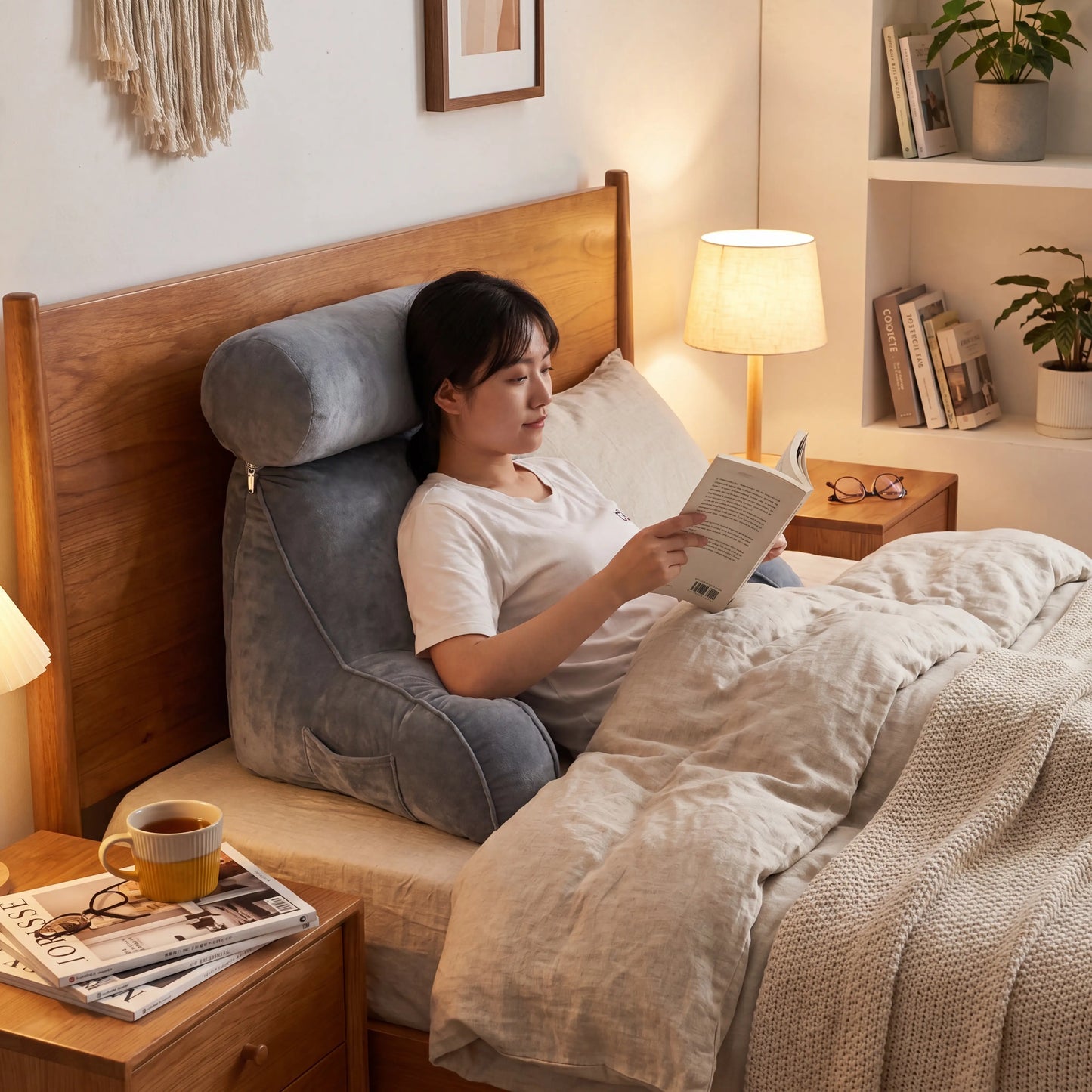 Backrest Pillow with Arms lifestyle 4K