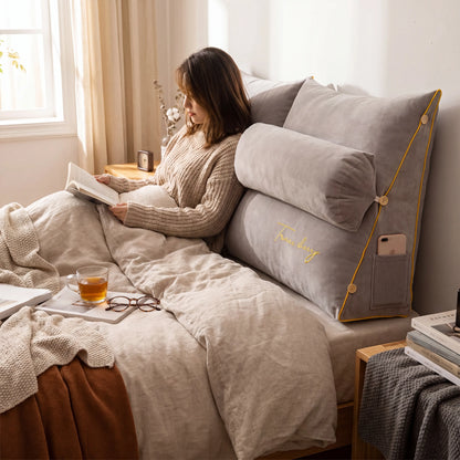 Luxury Backrest Pillow lifestyle 4K