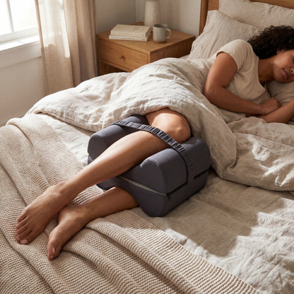 Memory Foam Knee Pillow lifestyle 4K