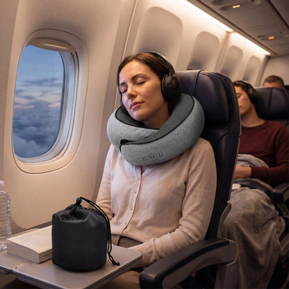 Travel Neck Pillow lifestyle 4K